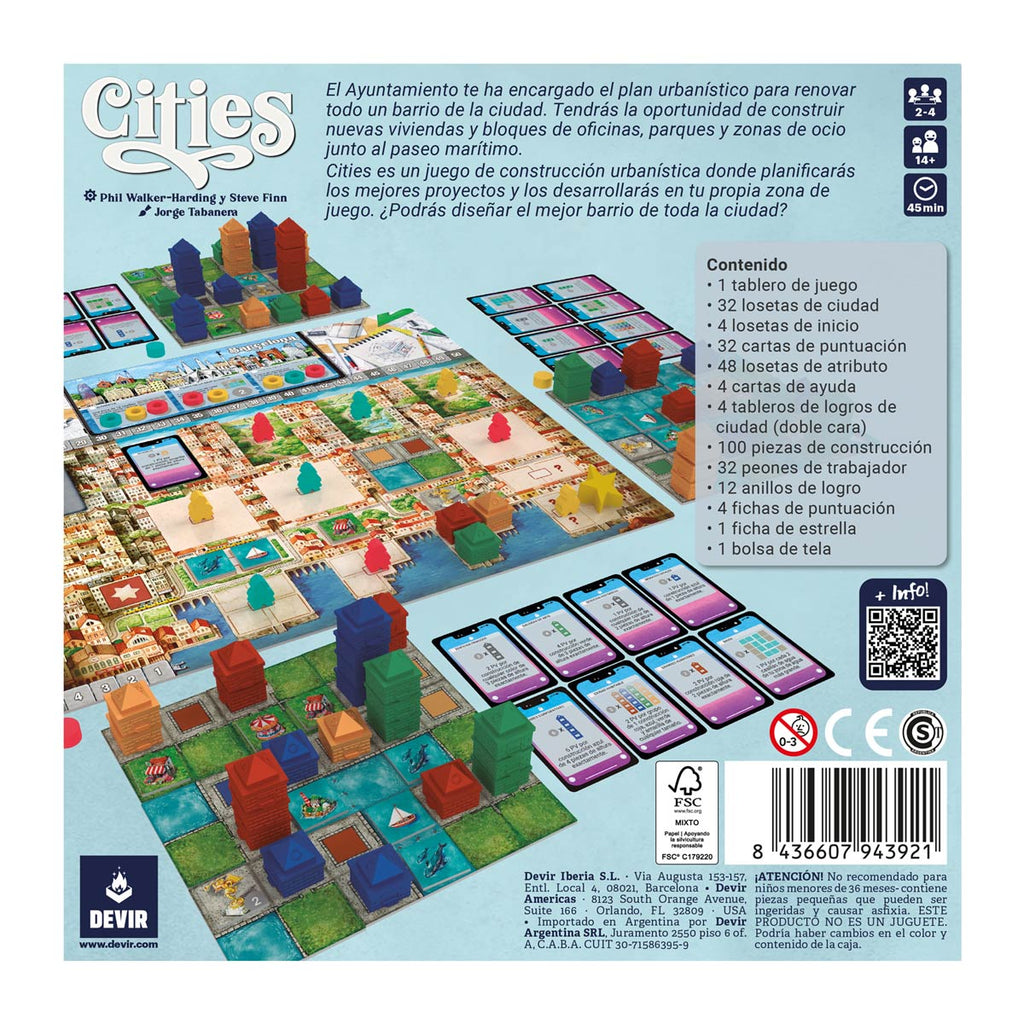 🌆 Cities – Juego de Mesa de Construcción Urbana y Planificación - cafe2d6