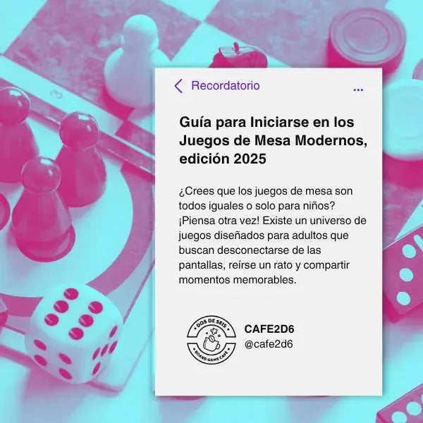 🎲 Guía para Iniciarse en los Juegos de Mesa Modernos, edición 2025