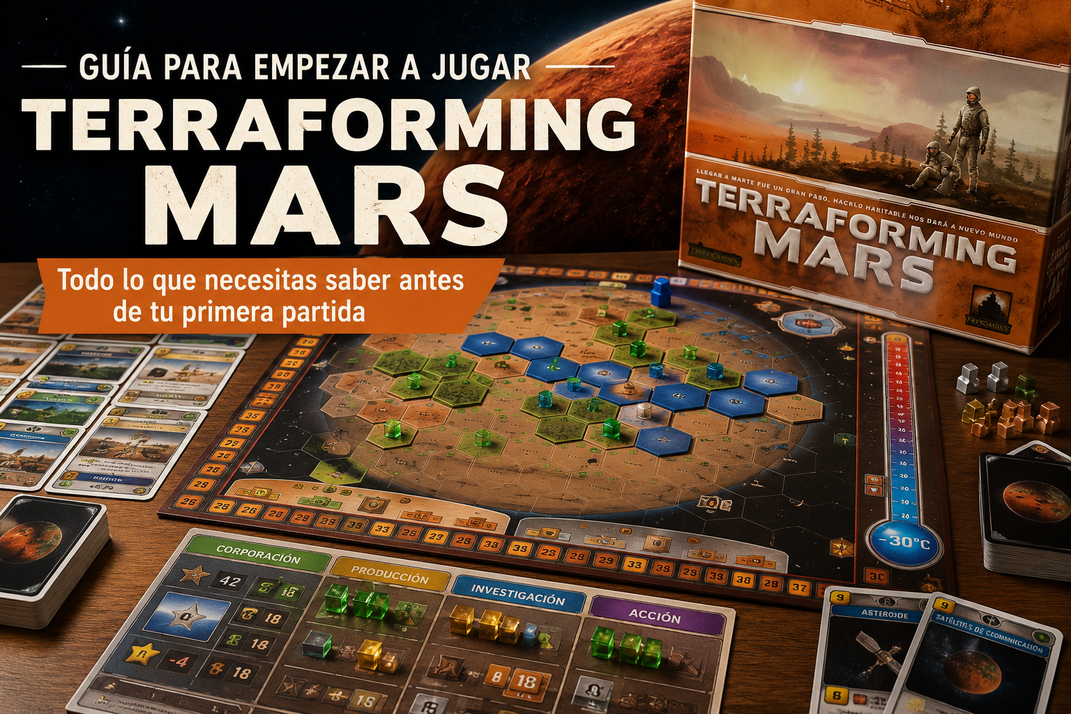 Guía para empezar a jugar Terraforming Mars: todo lo que debes saber antes de tu primera partida