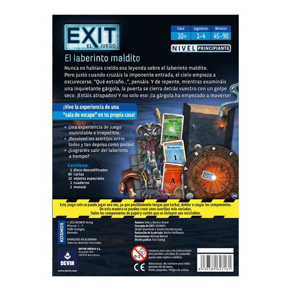 🧩 Exit: El Laberinto Maldito - escape room en juego de mesa