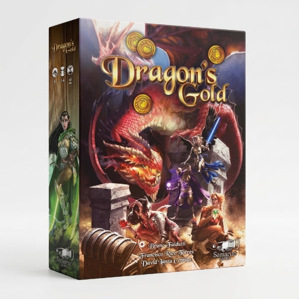Dragon's Gold – Juego de mesa de negociación, tesoros y dragones Samaruc