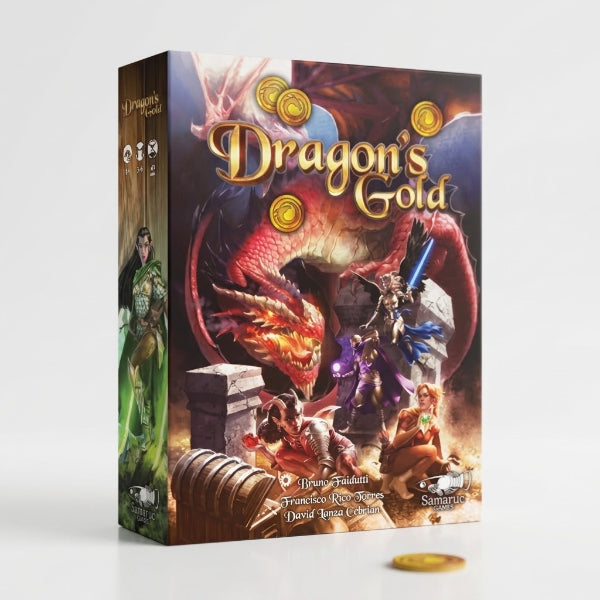 Dragon's Gold – Juego de mesa de negociación, tesoros y dragones Samaruc