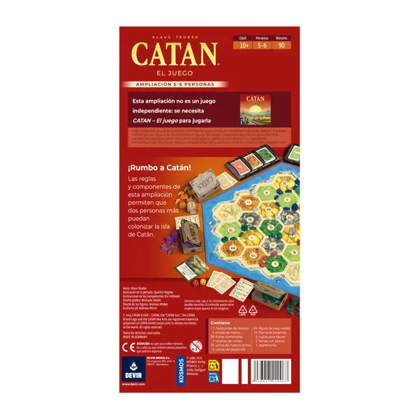 Catan ampliación para 5-6 jugadores - cafe2d6