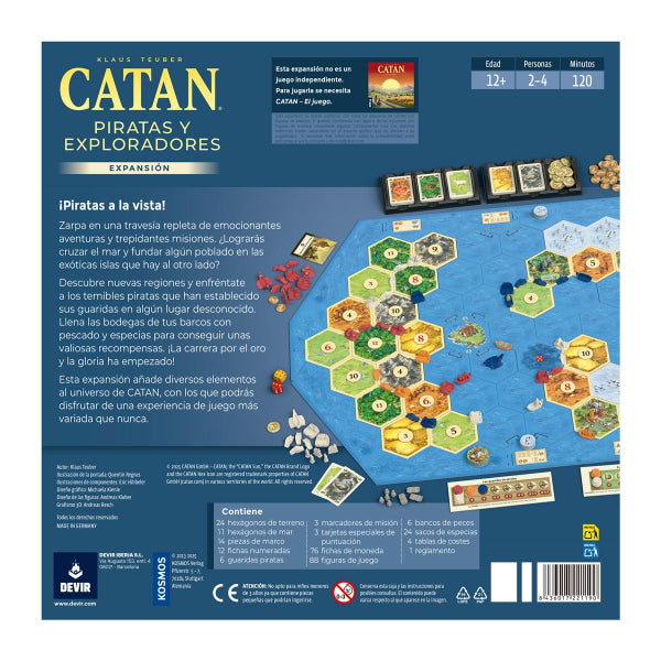 Catan expansión Piratas y Exploradores
