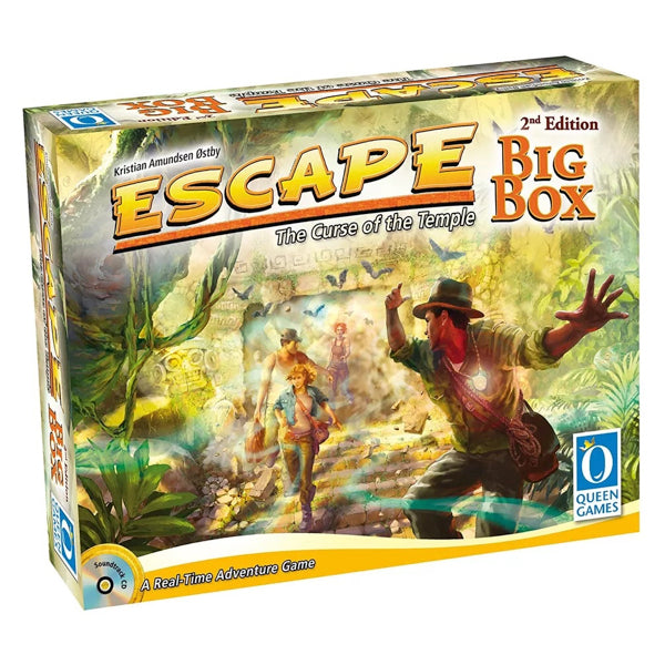 Escape The Curse of the Temple 2nd ed. Big Box (inglés) - Juego de Mesa Cooperativo en Tiempo Real, Con Expansiones Incluidas, Aventura Intensa Para 1 a 6 Jugadores - cafe2d6