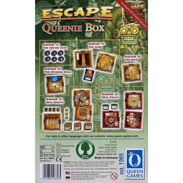Escape The Curse of the Temple 2nd ed. Big Box (inglés) - Juego de Mesa Cooperativo en Tiempo Real, Con Expansiones Incluidas, Aventura Intensa Para 1 a 6 Jugadores - cafe2d6