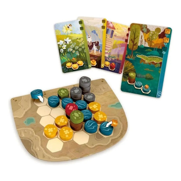 Harmonies - Juego de Mesa de Construcción de Paisajes y Animales | Familiar, Estratégico y Visualmente Espectacular - cafe2d6