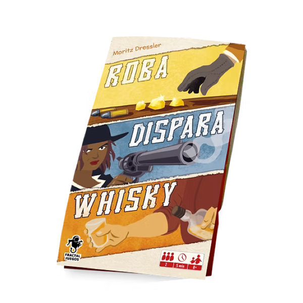 🥃 Roba, Dispara, Whisky – Juego de mesa de faroleo y acción rápida