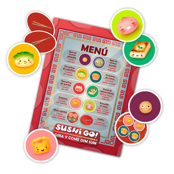Sushi Go Gira y Come Dim Sum Devir