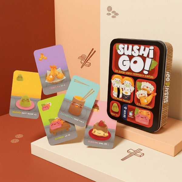 Sushi Go – Juego de mesa de cartas rápido y familiar Devir
