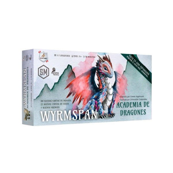 Wyrmspan: Academia de Dragones – Expansión para el juego de mesa Wyrmspan Maldito Games