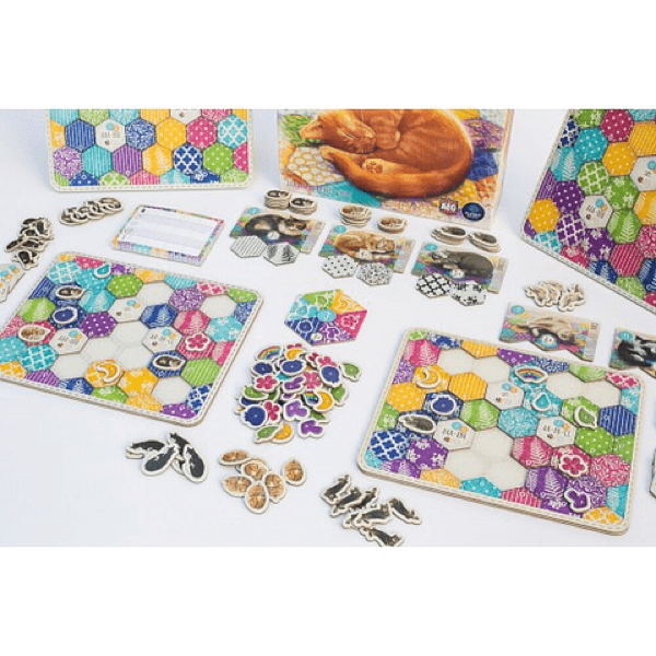 Calico – Juego de Mesa de Patchwork y Colección de Patrones - cafe2d6